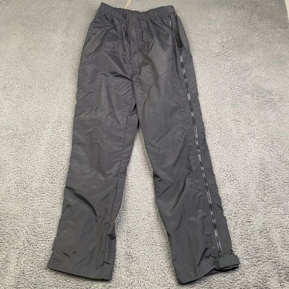 L.L. Bean Rain Pants Mens Small Black Adjustable Size Zip VTG USA Made 90's - Picture 1 of 12